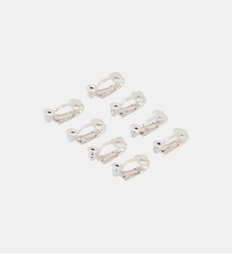 Set de 8 fermoirs à clips d'oreilles pour personnalisation - Balaboosté - Argenté