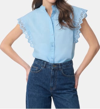 Blouse Gifty - Vanessa Bruno - Bleu clair
