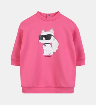 Robe à manches longues - Karl Lagerfeld Kids - Sangria sunset