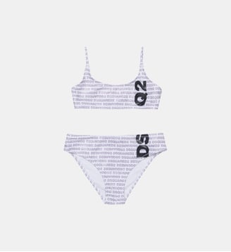 Bikini avec logo - Dsquared2 - Blanc
