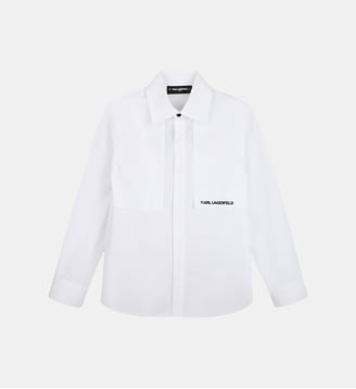 Chemise manches longues - Karl Lagerfeld Kids - Blanc