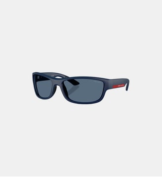 Lunettes de soleil Pillow PS C04S - Prada Linea Rossa - Bleu mat