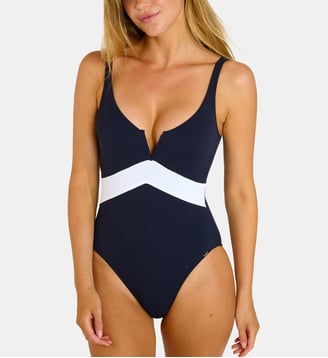 Maillot 1 piece Elmae - Livia - Bleu marine