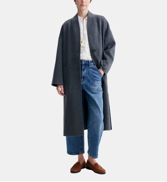 Manteau Long Bachir - Vanessa Bruno - Anthracite chiné