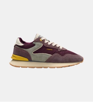 Baskets basses City en cuir - Hoff - Aubergine