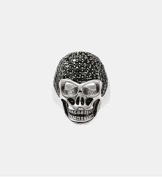 Bague tête de mort avec pavé Thomas Sabo