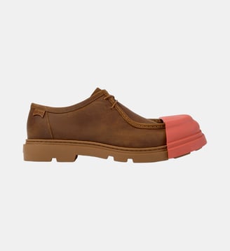 Derbies Junction cuir - Camper - Marron moyen clair