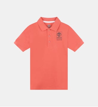 Polo avec logo poitrine - Timberland - Rouge clair