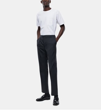 Pantalon de costume slim en laine - Fursac - Gris foncé