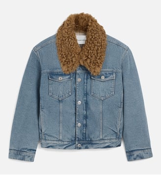 Veste trucker rembourrée unisexe en coton AMI Paris