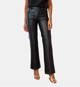Pantalon flare uni SONNYTA - La Petite Etoile - Noir