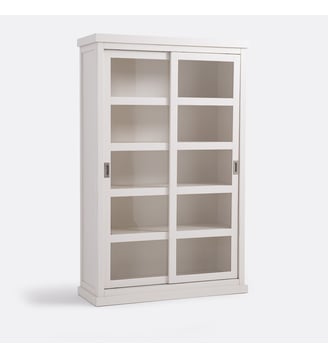 Vitrine, 2 portes coulissantes - La Redoute Interieurs - Greige