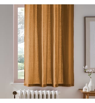 Rideau radiateur lin lavé à oeillets - La Redoute Interieurs - Havane