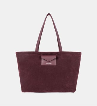 Grand sac cabas épaule Suédine KBA - Lancaster - Bordeaux