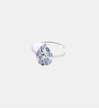 Bague Paloma Bleue Or Blanc - PIAPARIS - Or blanc