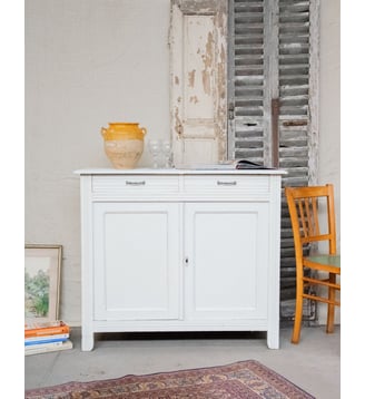 Buffet Parisien en bois Gilbert N°562- Produit chiné - Debongout - Blanc