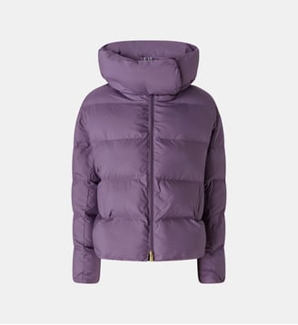 Doudoune à capuche en tissu technique Pinko