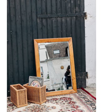 Miroir en bois Igor N°549- Produit chiné - Debongout - Bois