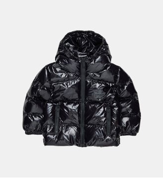 Veste courte matelassée avec logo Maple Leaf - Dsquared2 - Noir