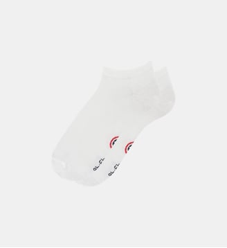 Socquettes gris et noires - Le Slip Francais - Blanc