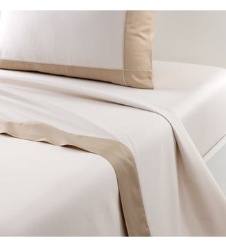 Drap plat en satin Yves Delorme