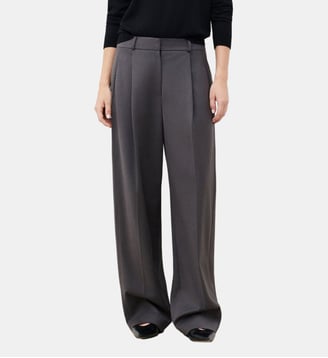 Pantalon padrien - Polyester recycle - Coupe large - Caroll - Gris