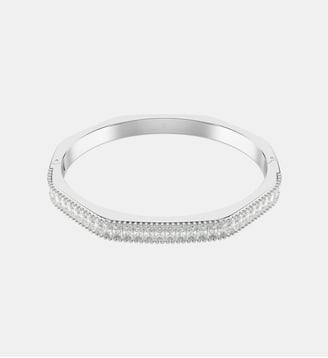 Bracelet-jonc Matrix, Forme octogonale, Métal rhodié Swarovski