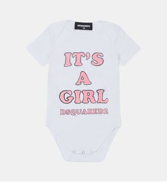 Body à manches courtes avec logo - Dsquared2 - Blanc