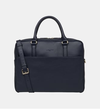 Porte documents Mademoiselle Business en cuir - Lancaster - Bleu
