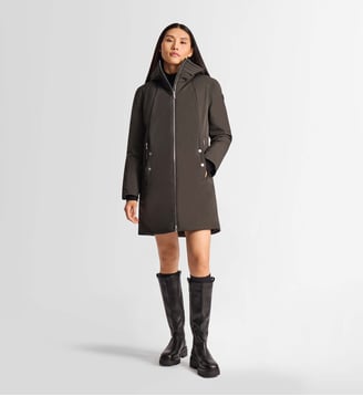 Manteau misha col montant coupe regular - Fusalp - Kaki