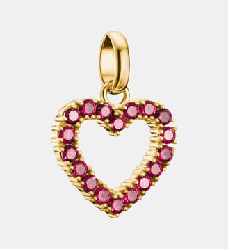Charm cœur avec rubis de laboratoire - Thomas Sabo - Or