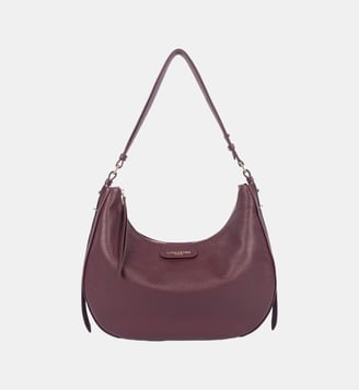 Sac à main Dune cuir grainé - Lancaster - Bordeaux foncé