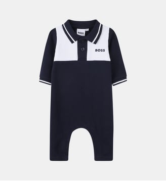 Combinaison col polo - BOSS Kidswear - Bleu cargo