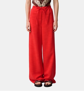 Pantalon large ficelle - Claudie Pierlot - Tangerine