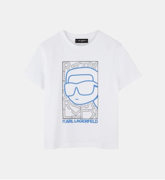 T-shirt avec imprimé placé Karl Lagerfeld Kids