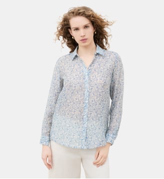 Chemise cbrenda - Motif imprimé - Caroll - Blanc