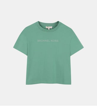 T-shirt manches courtes - Michael Kors Kids - Frosty spruce