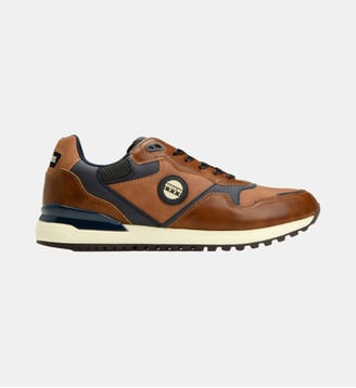 Sneakers basses Oyato - Redskins - Marron et bleu