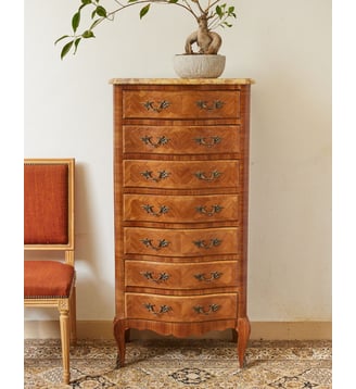 Grand semainier en marbre Valery N°85- Produit chiné - Debongout - Bois clair