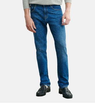 Jean denim délavé - Bompard - Bleu clair