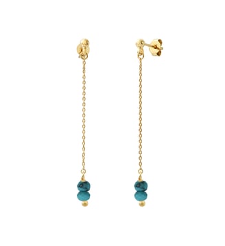 Boucles d'oreilles venus turquoise Caroline Najman
