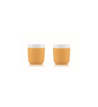 Set DOURO 2 tasses porcelaine avec manchon - Bodum - Coloris unique