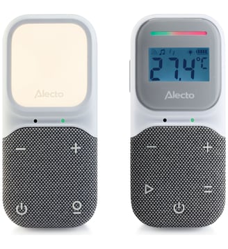 Babyphone audio Full Eco écran et veilleuse - Alecto - Gris