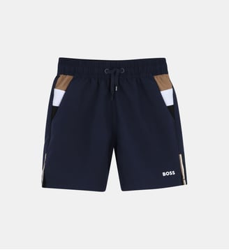 Short de bain - BOSS Kidswear - Bleu cargo