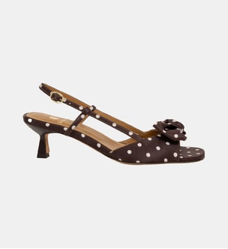Sandales à Talon Suki Satin - Bobbies - Pois moka