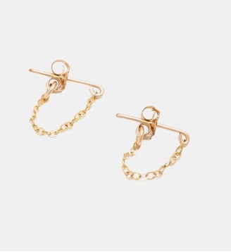 Boucles d'oreilles chaînette Essentiel - YAY Paris - Or