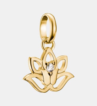 Pendentif Charm fleur de lotus avec pierre Connect - Thomas Sabo - Or