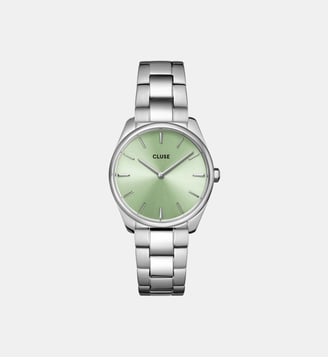 Montre Feroce petite Vert CW11215 - Cluse - Argenté