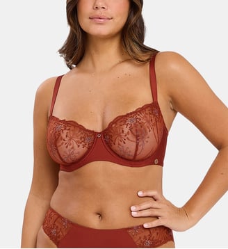 Soutien-gorge corbeille Georgia - Sans Complexe - Broderie hénné multicolor
