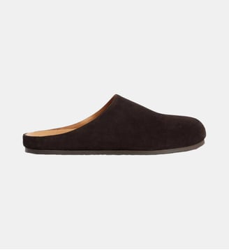 Mules en croûte de cuir - Sandro - Chocolat